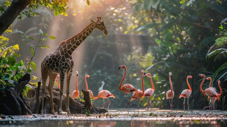 Foto grátis girafa na natureza
