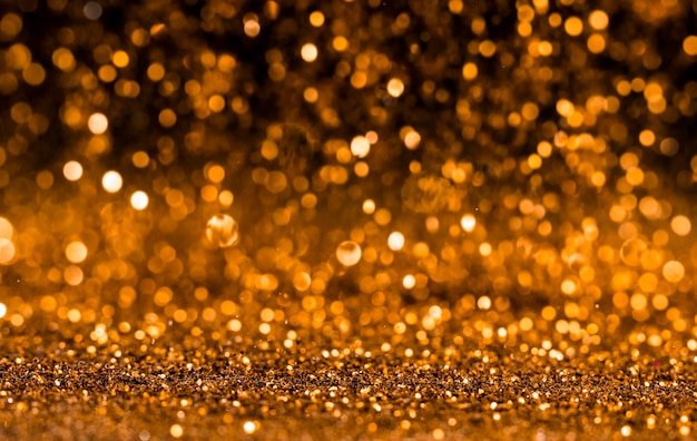 Glitter dourado brilhante