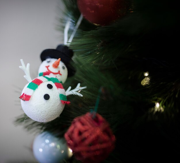 Globo de homem de neve para árvore de Natal