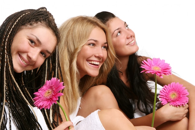 Grupo de jovens mulheres bonitas