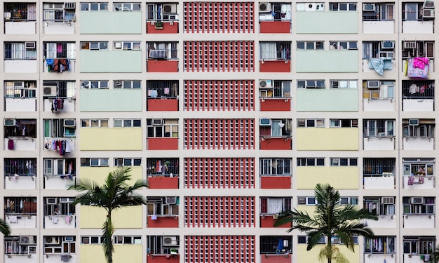 Foto grátis habitação colorida em hong kong