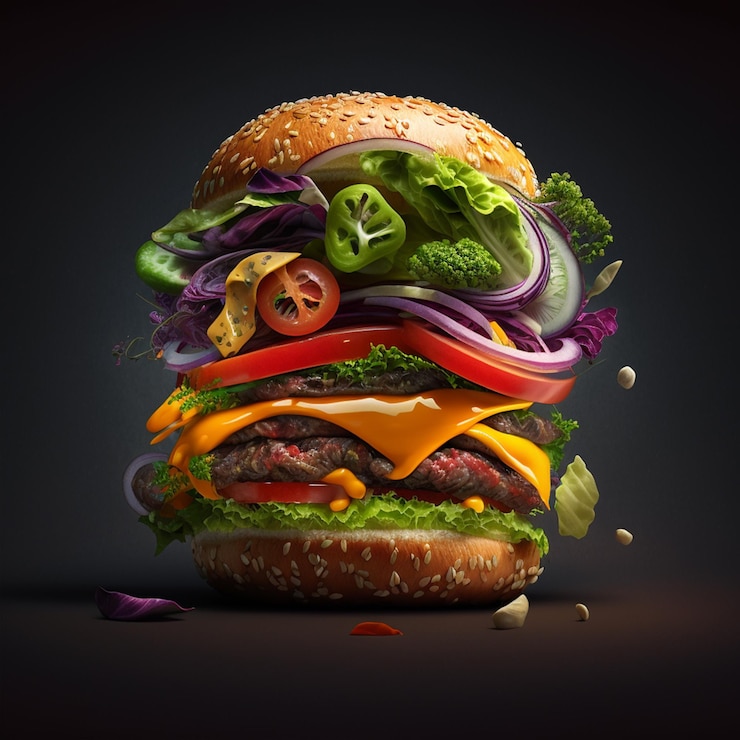 Foto grátis hamburguer hamburguer hamburguer