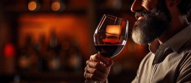 Foto grátis homem a provar vinho tinto