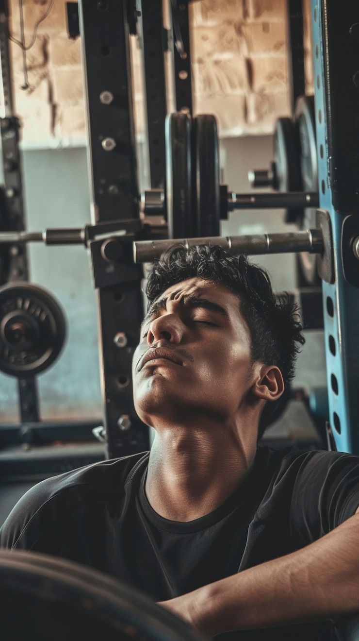 Foto grátis homem a treinar no ginásio