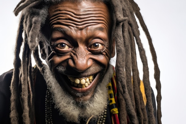 Foto grátis homem afro-americano sênior expressão feliz e surpreendido