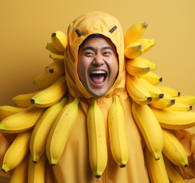 Foto grátis homem alegre a divertir-se