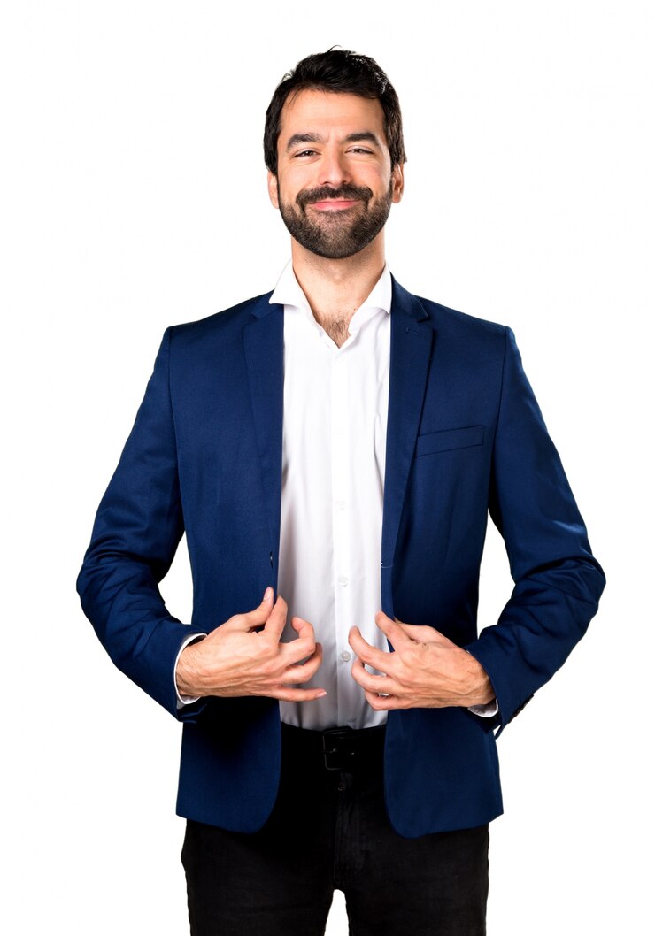 Foto grátis homem bonito e feliz.