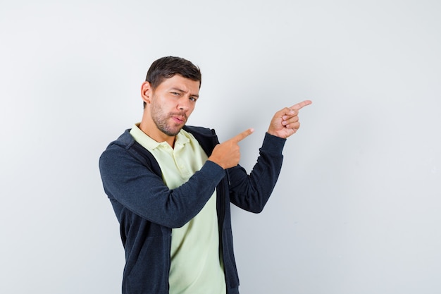 Homem bonito vestindo uma roupa casual