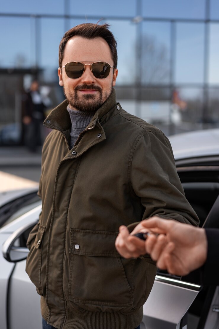 Foto grátis homem com óculos escuros