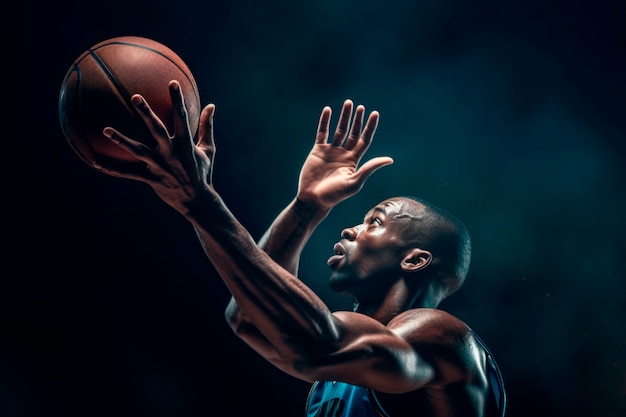 Logo abaixo tiro de pessoa jogando basquete - Fotos de arquivo