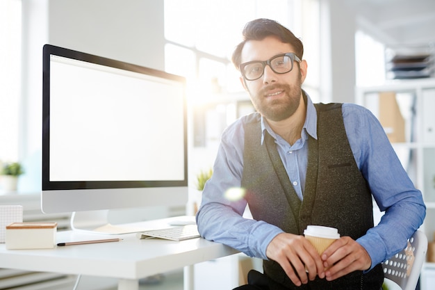 Foto grátis homem escritório