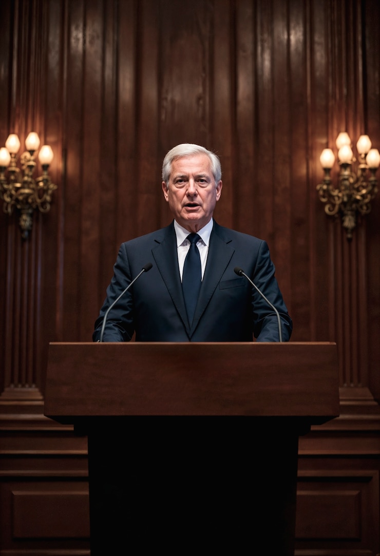 Foto grátis homem fazendo um discurso
