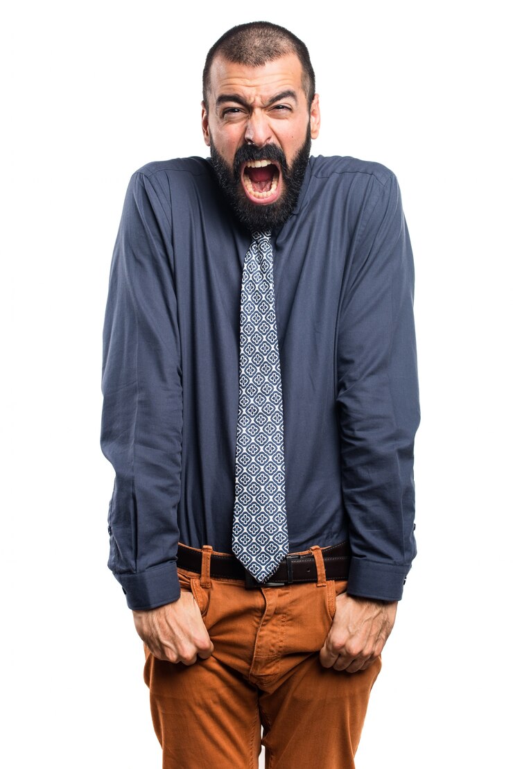 Foto grátis homem frustrado