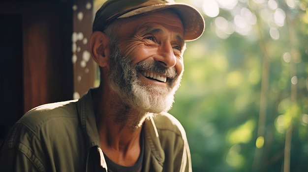 Foto grátis homem idoso em pose.