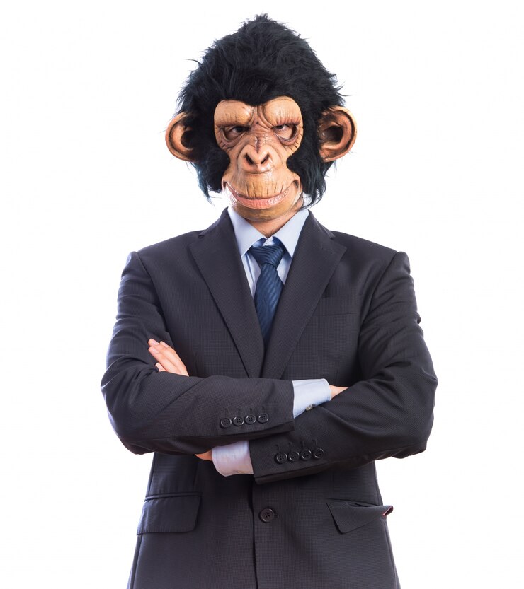 Foto grátis homem macaco com os braços cruzados