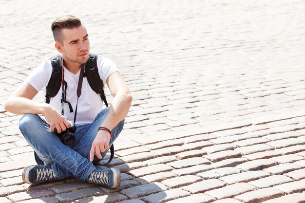 Foto grátis homem na cidade