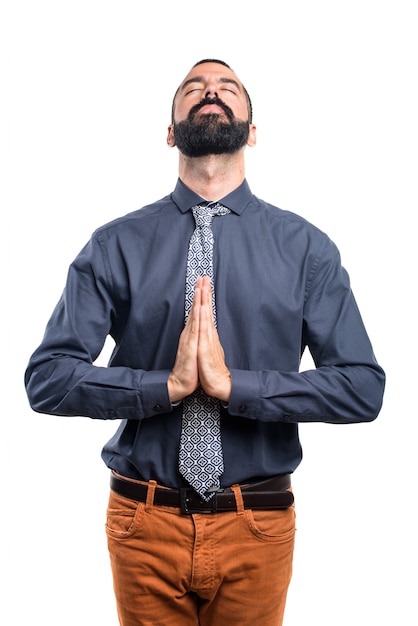 Foto grátis homem na posição zen