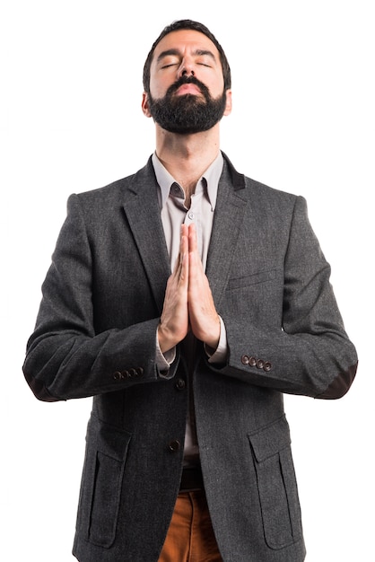 Foto grátis homem na posição zen