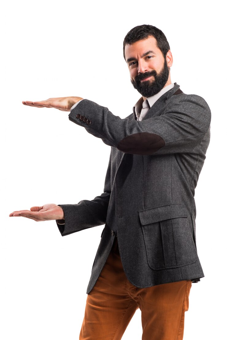 Foto grátis homem segurando algo