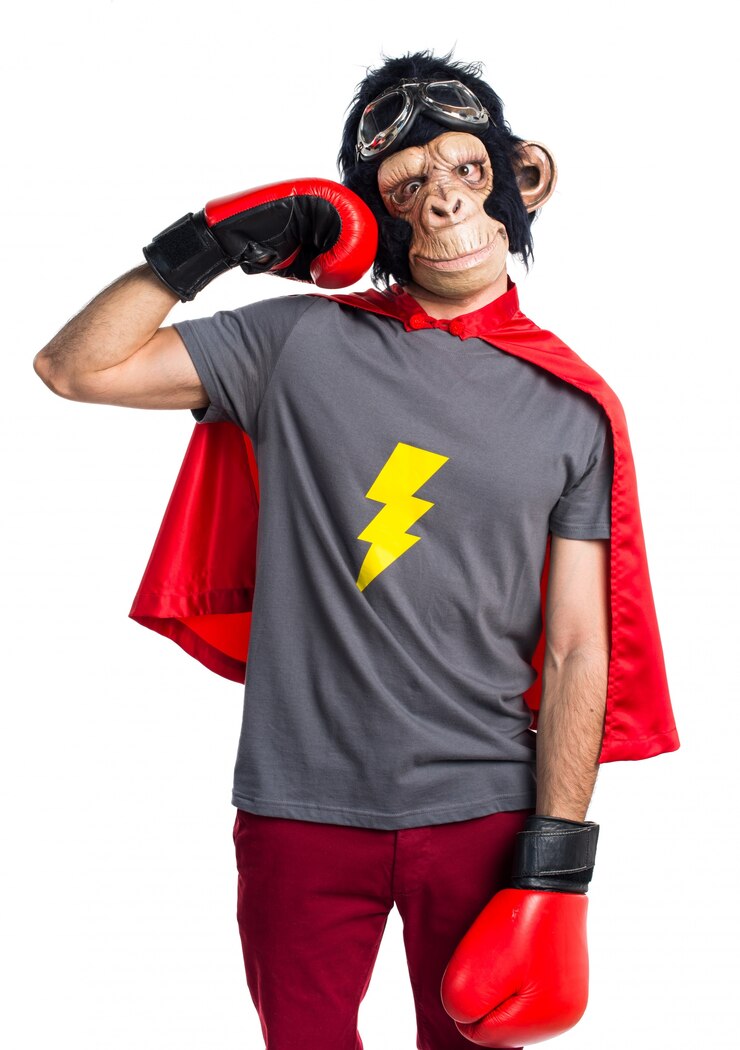 Foto grátis homem super-herói macaco