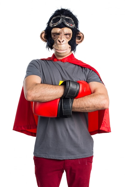 Foto grátis homem super-herói macaco