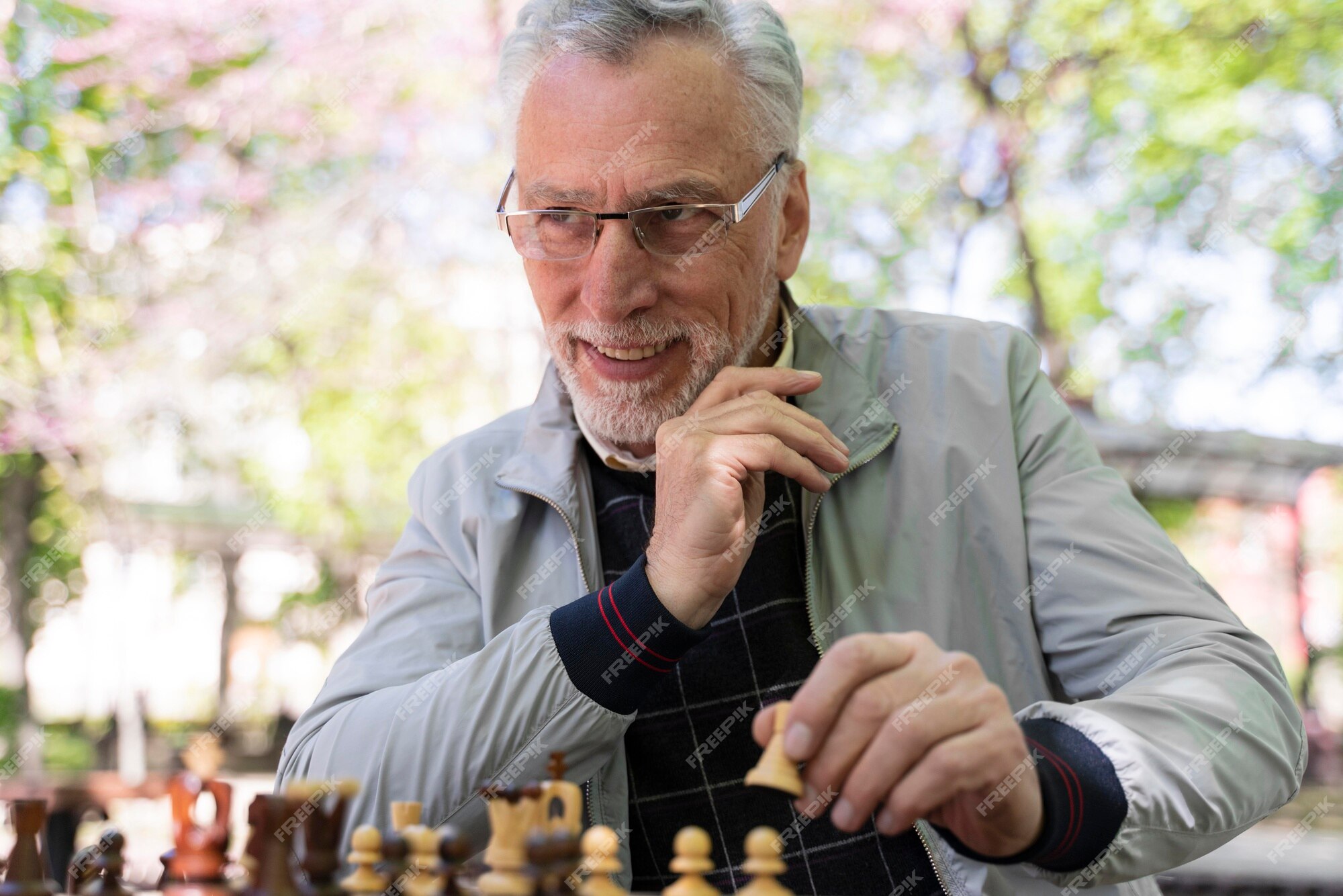 Homem jogando xadrez online - Fotos de arquivo #29098007