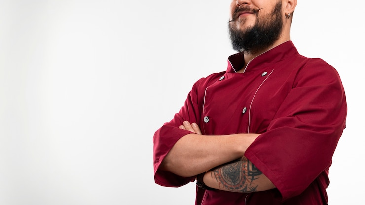 Foto grátis homem vestido de chef