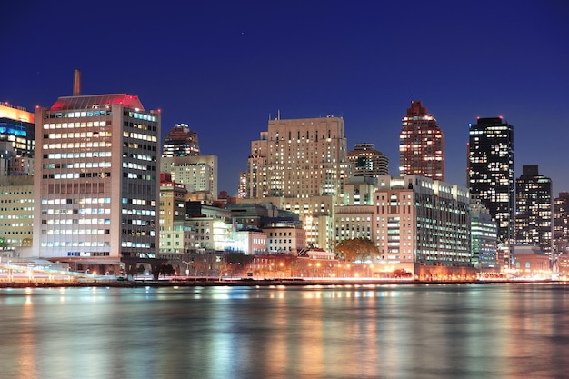 Foto grátis horizonte do centro de manhattan da cidade de nova york