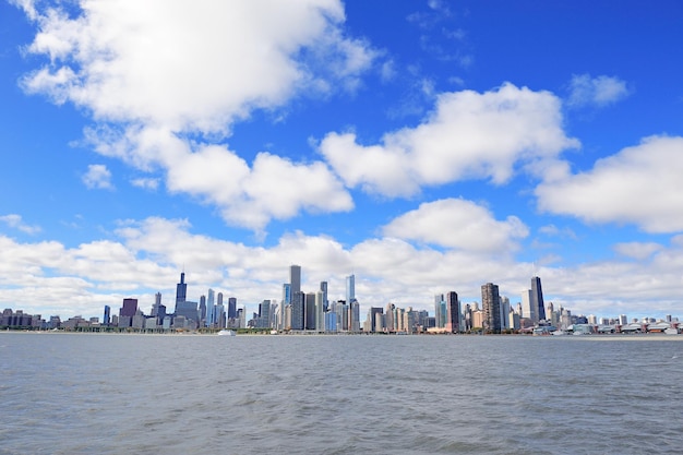 Foto grátis horizonte urbano da cidade de chicago