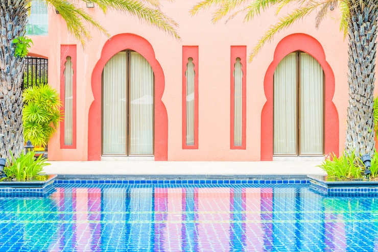 Foto grátis hotel de luxo piscina resort