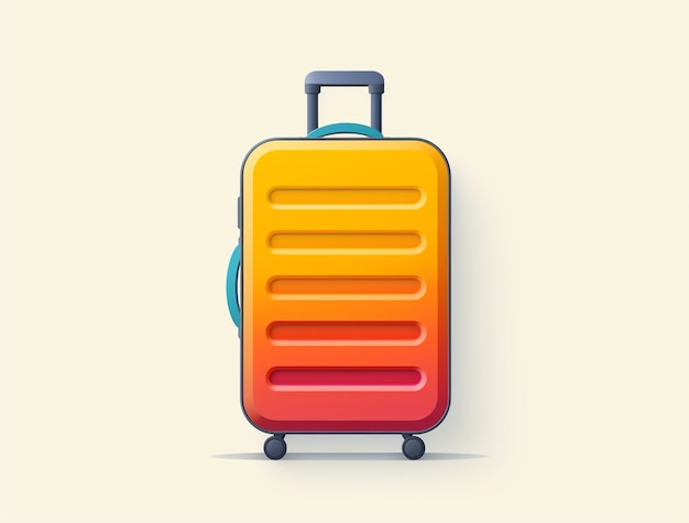 Foto grátis Ícone 3d para viagens com bagagem