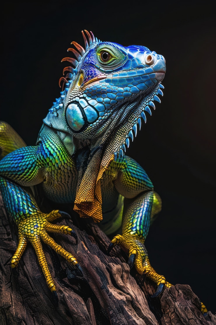 Foto grátis iguana de perto na natureza