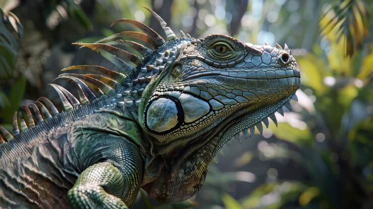 Foto grátis iguana de perto na natureza