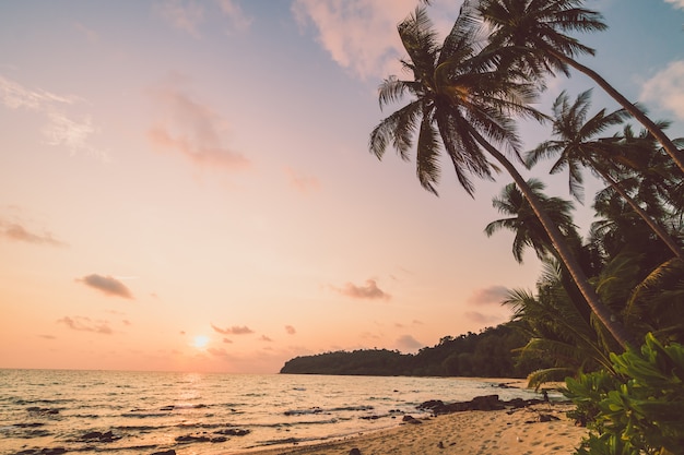 Ilha paradisíaca bonita com praia e mar