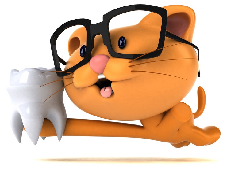 Foto grátis ilustração 3d de gato engraçado