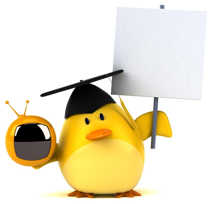 Foto grátis ilustração 3d de pássaro amarelo