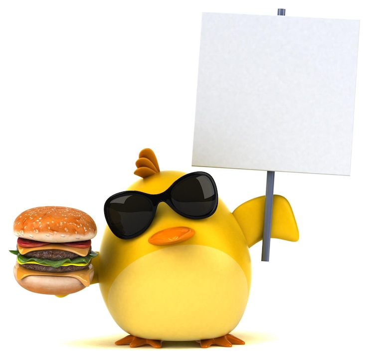 Foto grátis ilustração 3d de pássaro amarelo