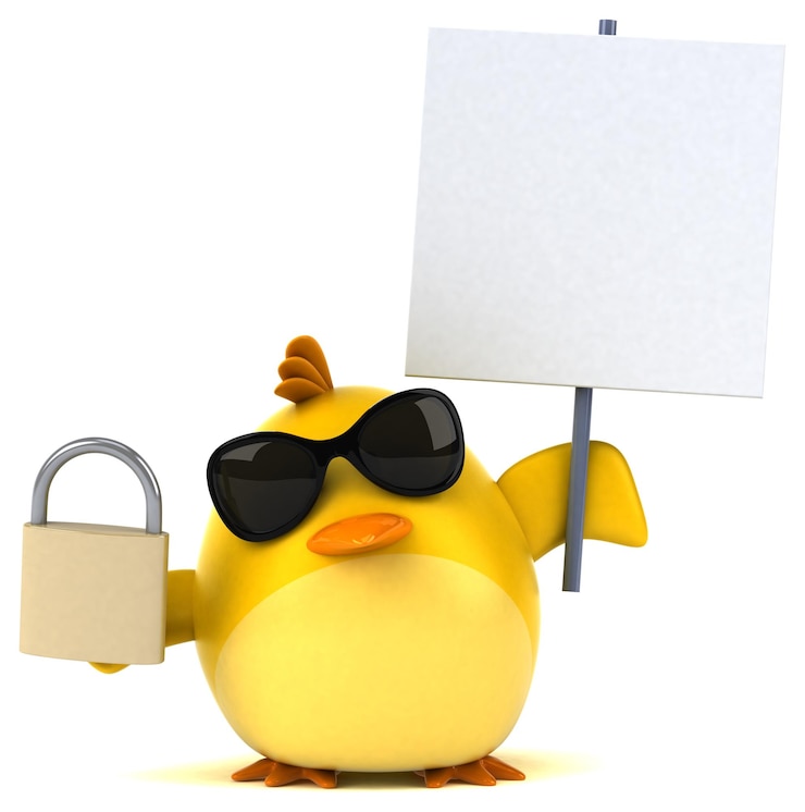 Foto grátis ilustração 3d de pássaro amarelo