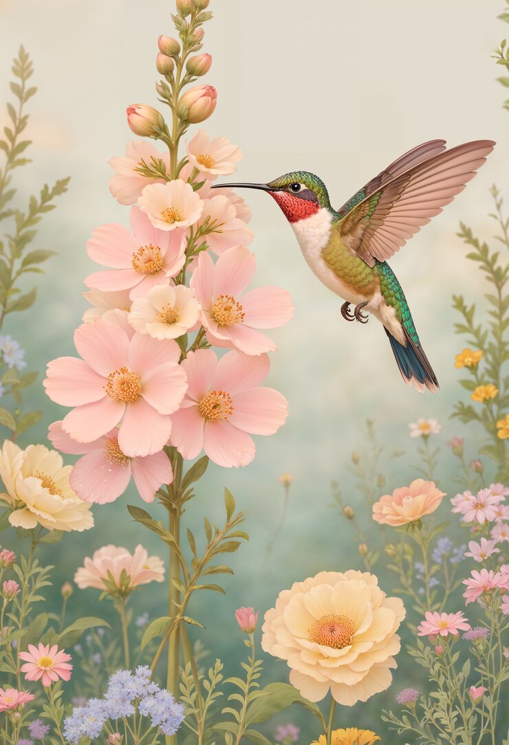 Foto grátis ilustração artística de retratos de animais em pastel