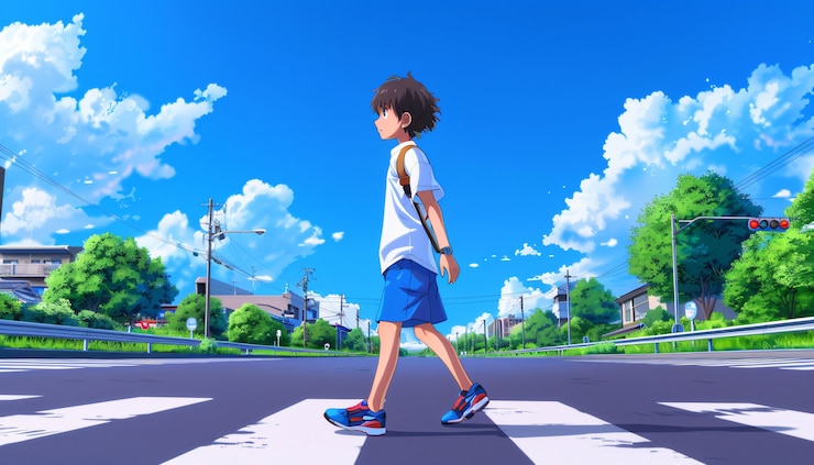 Foto grátis ilustração da cidade do anime