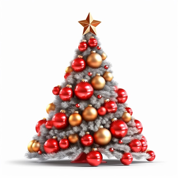 Foto grátis ilustração de árvore de natal 3d