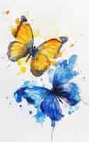 Foto grátis ilustração de borboleta em aquarela