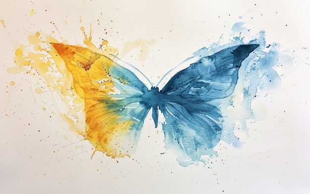 Foto grátis ilustração de borboleta em aquarela