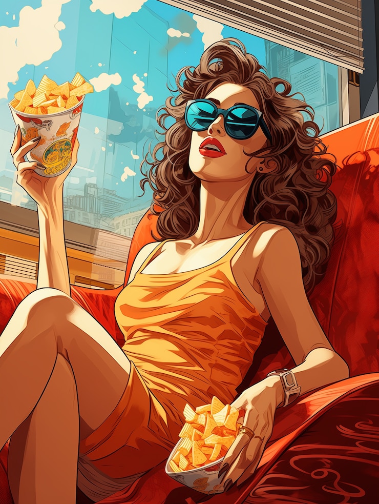 Foto grátis ilustração de cenas de estilo de vida de quadrinhos