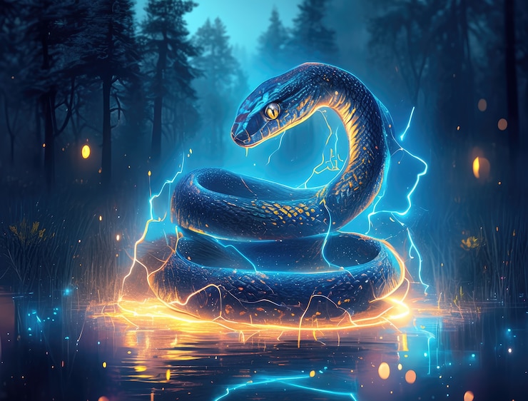 Foto grátis ilustração de cobra de fantasia