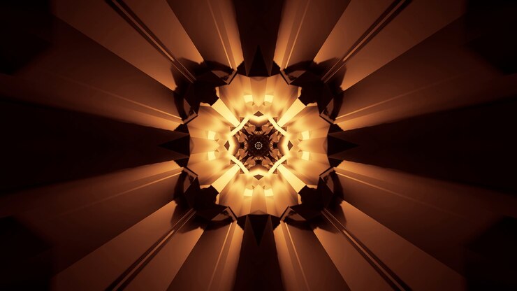 Foto grátis ilustração de efeitos de luz de néon brilhantes abstratos - ótimo para um fundo futurista