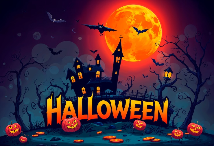 Foto grátis ilustração de fundo de halloween