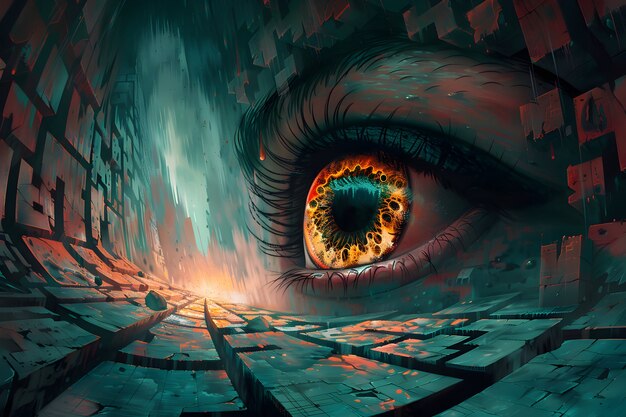 Ilustração de olho de fantasia