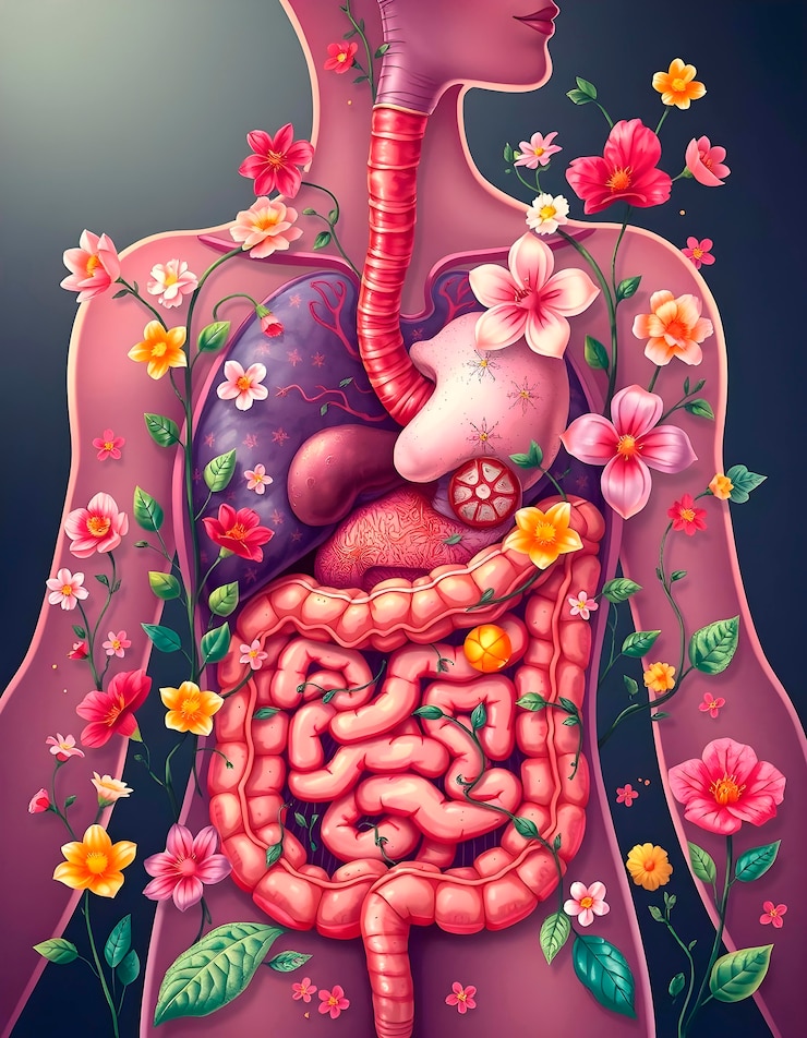 Foto grátis ilustração de órgãos humanos de arte digital