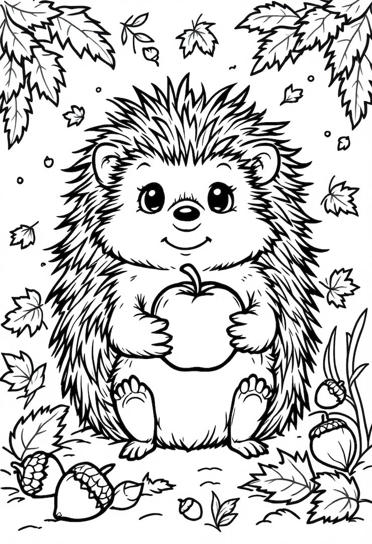 Foto grátis ilustração de página de livro para colorir
